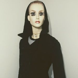Black peacoat